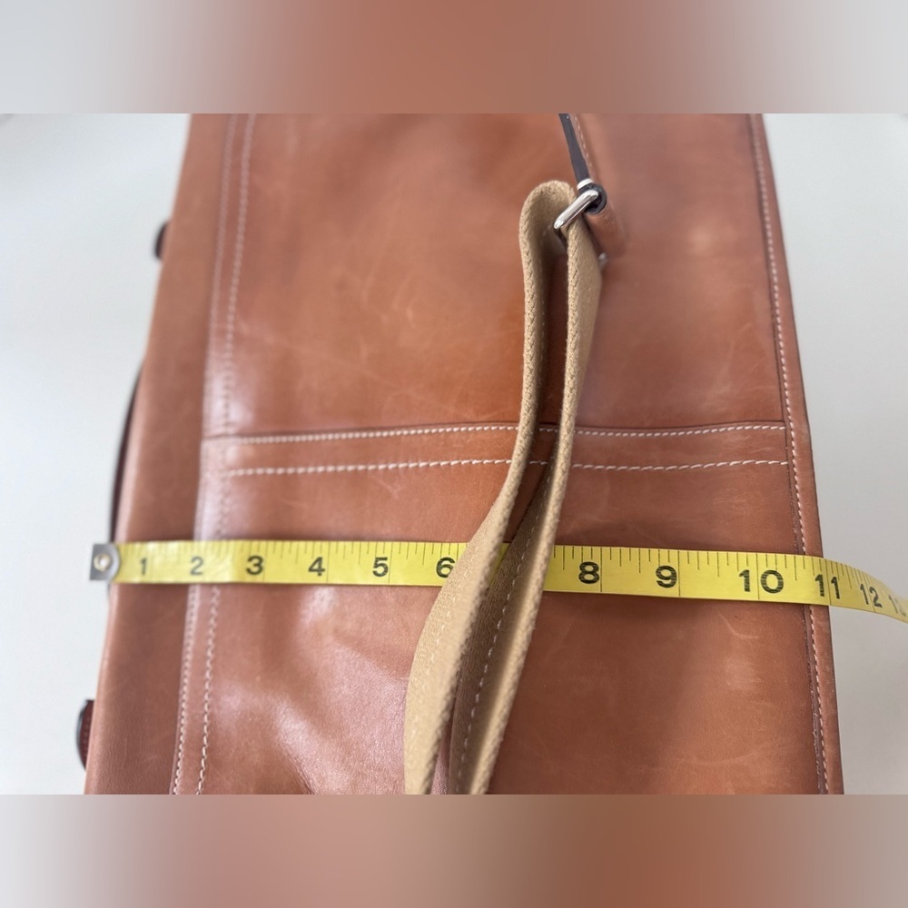 Vintage 90s Y2K COACH F70101 Tan Leather Briefcase Messenger Bag - Picture 15 of 16